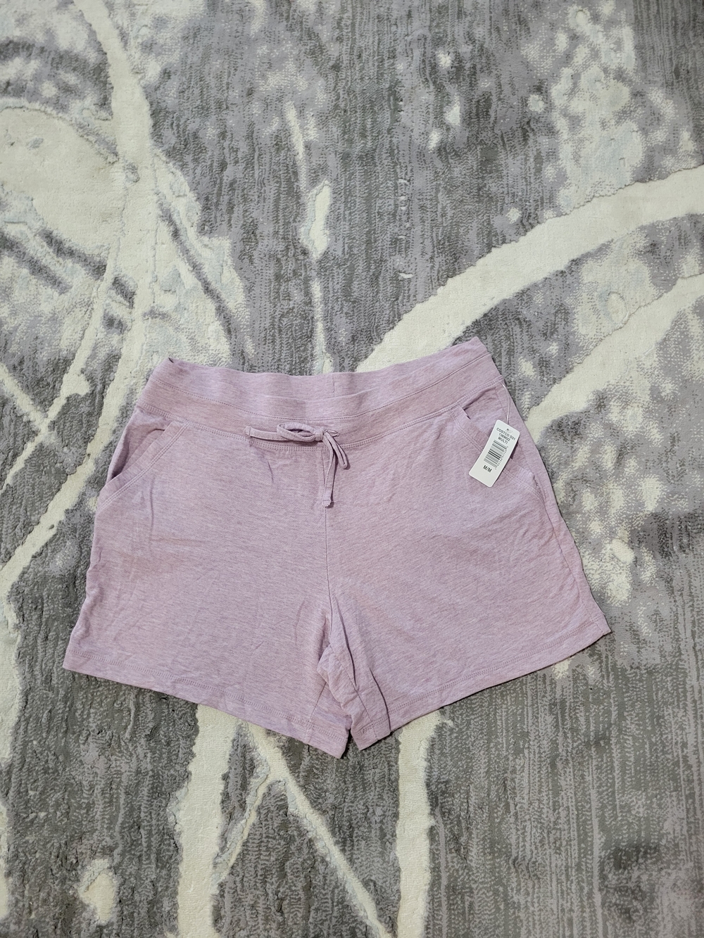 Brand New 32 Cool Soft Lavender Athletic Drawstring Shorts Size M